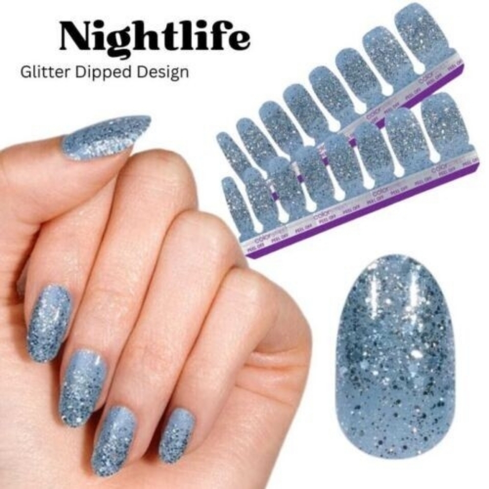 Color Street Sparkling Nail Strips-Retired Nightlife - Picture 4 of 4
